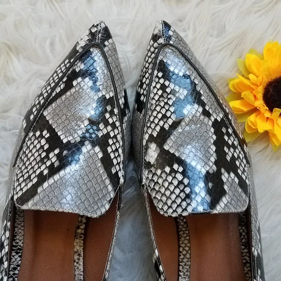 JEFFREY CAMPBELL VIONA LOAFER GREY SNAKE PRINT - Picture 8 of 15